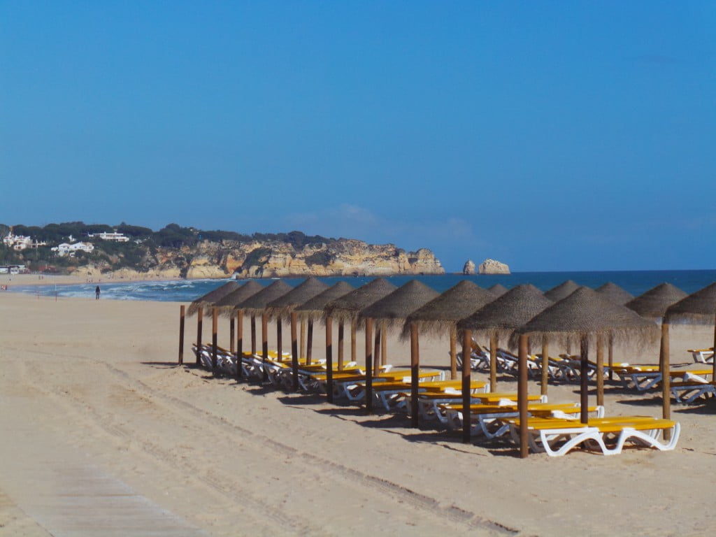 Sun Loungers at Local Beach