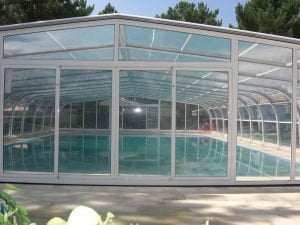 Covered swimming pool