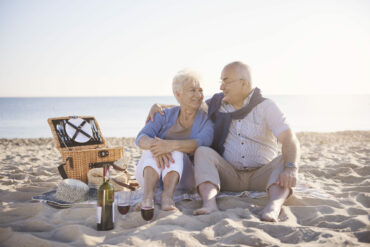 2 people on the beach